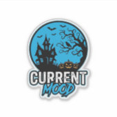 Huidige stemming Halloween Vintage Gravure Vector_ Sticker (Voorkant)