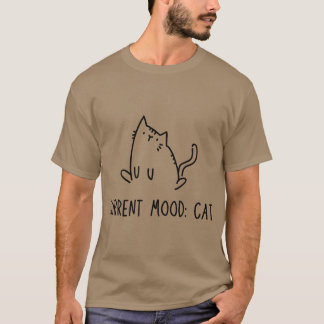 Huidige stemming Schattige kat vrienden T-shirt