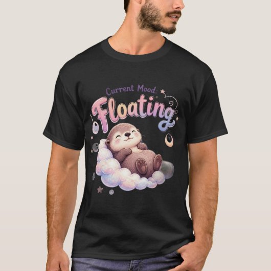 Huidige stemming zwevend t-shirt (Voorkant)