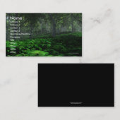 Huidige template voor de bosbedrijfskaart visitekaartje (Voorkant / Achterkant)