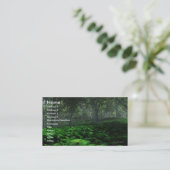 Huidige template voor de bosbedrijfskaart visitekaartje (Staand voorkant)