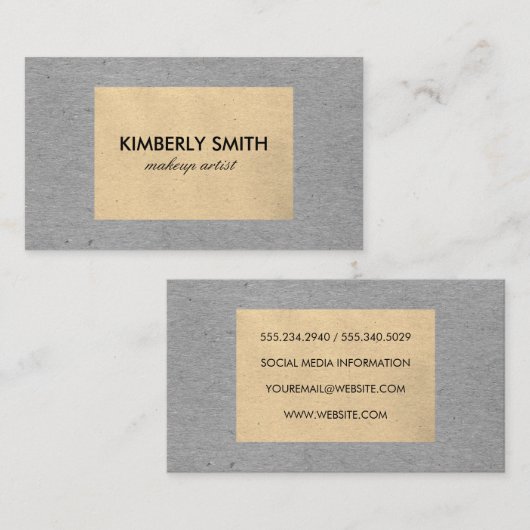 Huidige tweetontextuur visitekaartje (Voorkant / Achterkant)