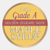 Huidige USDA Grading Labels voor Maple Syrup (Voorkant)