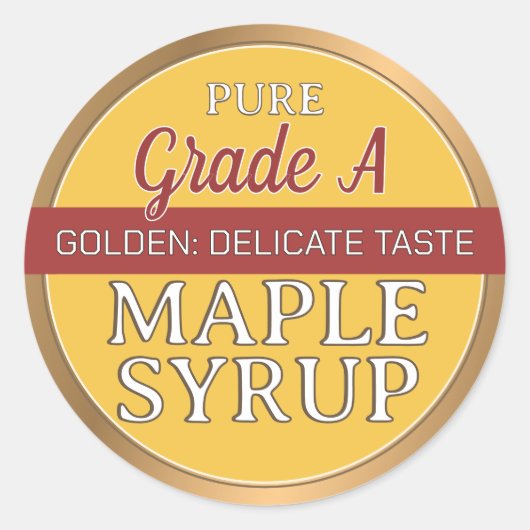Huidige USDA Grading Labels voor Maple Syrup (Voorkant)