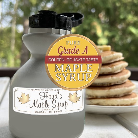 Huidige USDA Grading Labels voor Maple Syrup