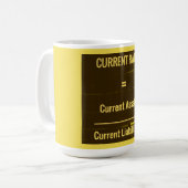 "Huidige verhouding" Koffiemok (Voorkant links)