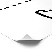 "Huidige verhouding" Perfect Poster (Hoek)