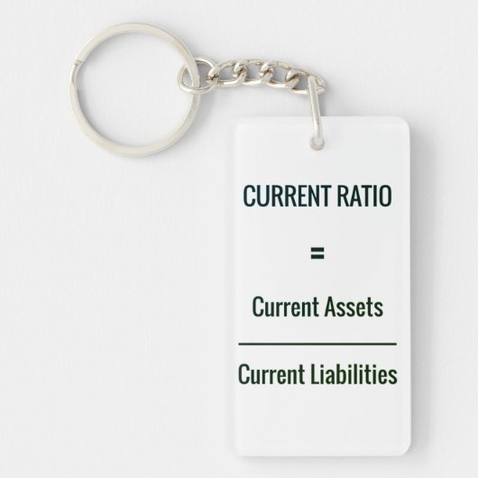 "Huidige verhouding" Sleutelhanger (Voorkant)