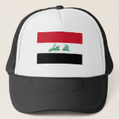 Huidige vlag van Irak Trucker Pet (Voorkant)