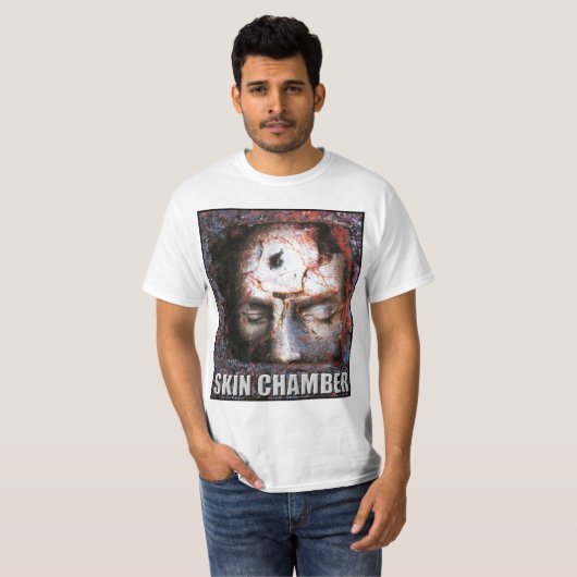 Huidkamer "Trial" (wit Shirt) T-shirt (Voorkant volledig)