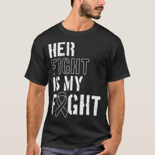 Huidkanker Haar gevecht is mijn Melanoom-gevecht T-shirt