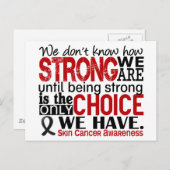Huidkanker hoe sterk we zijn briefkaart (Voorkant / Achterkant)