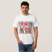 Huidkanker hoe sterk we zijn t-shirt (Voorkant volledig)