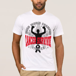 Huidkanker Hoest Wereld Champion Survivor T-shirt