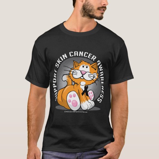 Huidkanker Kat T-shirt (Voorkant)