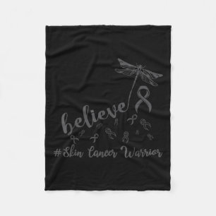 Huidkanker Krijger Dragonfly Geloof Hoop Fleece Deken