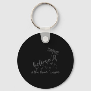 Huidkanker Krijger Dragonfly Geloof Hoop Sleutelhanger
