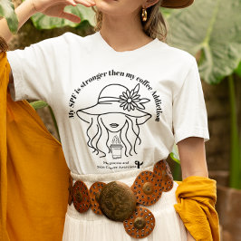 Huidkanker melanoom bewustzijn koffie liefhebber c t-shirt