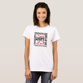 Huidkanker Survivors T-shirt (Voorkant volledig)