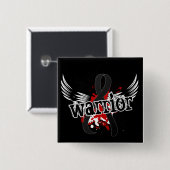 Huidkanker Vierkante Button 5,1 Cm (Voorkant /achterkant)