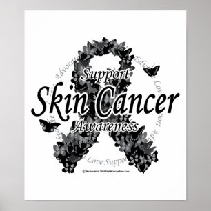 Huidkankerlint van Butterflies Poster
