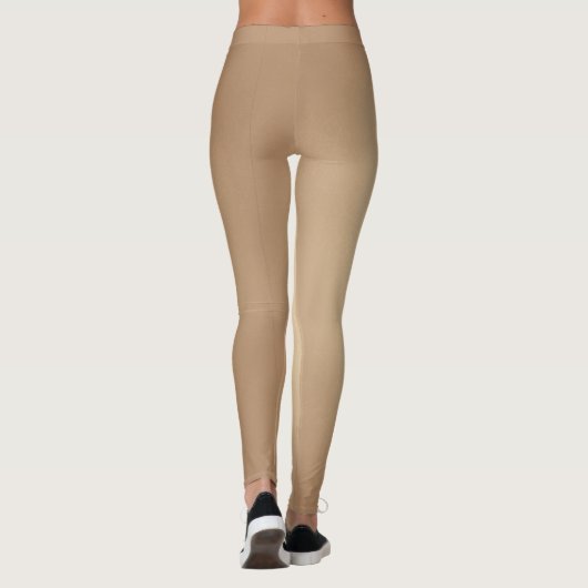 Huidkleur, moderne afdrukken leggings (Achterkant)