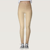 Huidkleur, moderne afdrukken leggings (Voorkant)