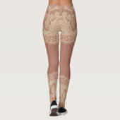 Huidkleur, pure panty van de kant, effect (Achterkant)