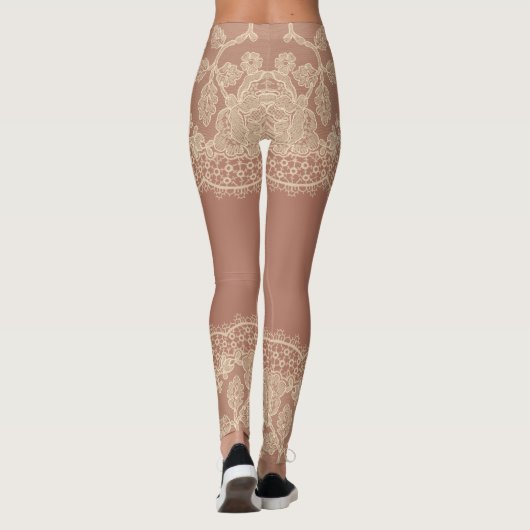 Huidkleur, pure panty van de kant, effect (Achterkant)