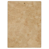 Huidkleurig Chamois Leerprint Klembord (Achterkant)