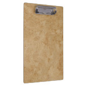 Huidkleurig Chamois Leerprint Klembord (Rechts)