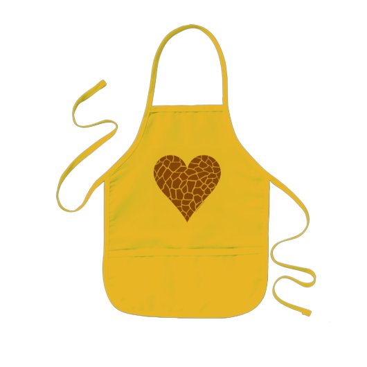 Huidpatroon, kleuren van de Giraffe Kinder Schort (Voorkant)