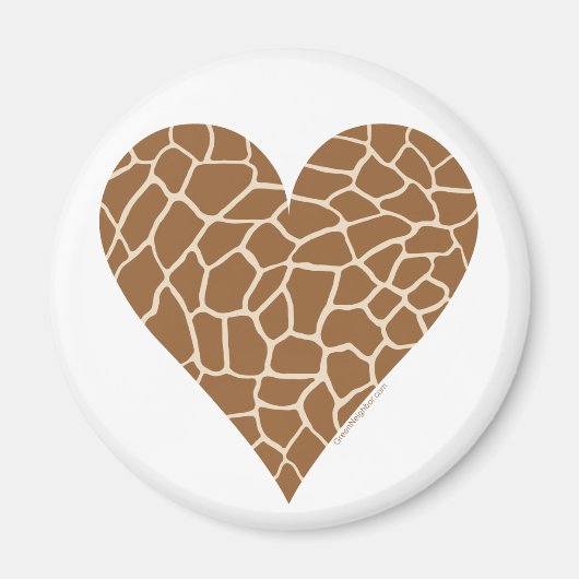 Huidpatroon, kleuren van de Giraffe Magneet (Voorkant)