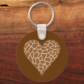 Huidpatroon, kleuren van de Giraffe Sleutelhanger (Voorkant)