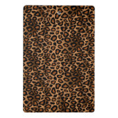 Huidpatroon van bruine en gouden luipaarden mini klembord (Achterkant)