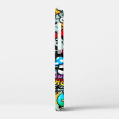 Huidplooi grijze Sticker Graffiti Case-Mate iPhone Case (Achterkant / Links)