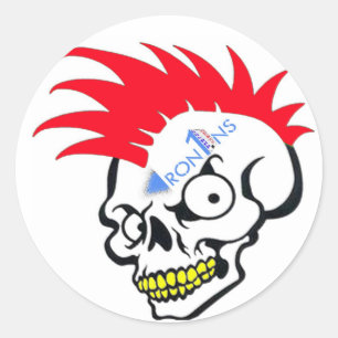 Huidrode sticker