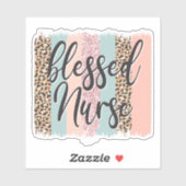 Huidroze blauw sticker (Vel)