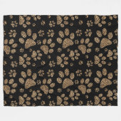 Huidschilderafdrukken van luipaard fleece deken (Voorkant (Horizontaal))