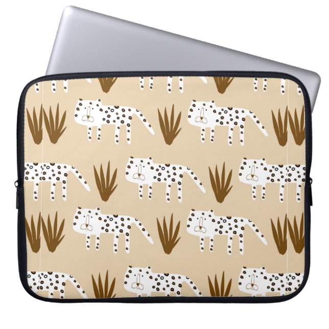 Huidschilderpatroon Laptop Sleeve (Voorkant)
