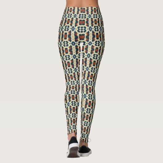 Huidschilderpatroon Leggings (Achterkant)