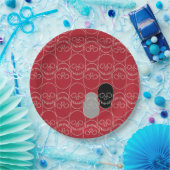 Huiduitslag - Bloed rood en bot wit Papieren Bordje (Feest)