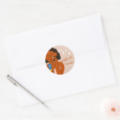 Huidverzorger Estheticus Business Salon Dank u B Ronde Sticker (Envelop)