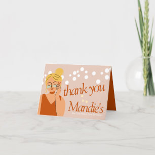 Huidverzorger Estheticus Business Salon Dank u Bedankkaart