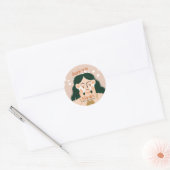 Huidverzorger Estheticus Business Salon Dank u Ronde Sticker (Envelop)
