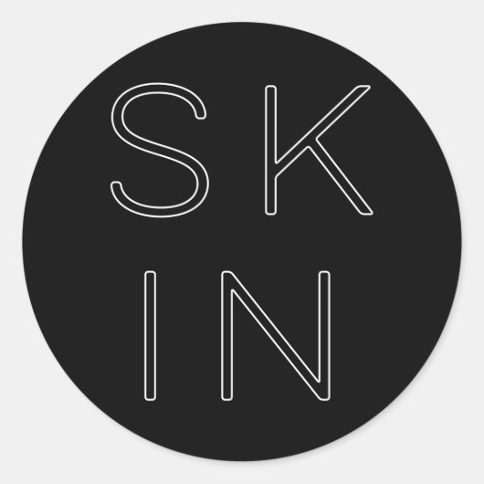 Huidverzorger Huidverzorger Ronde Sticker (Voorkant)