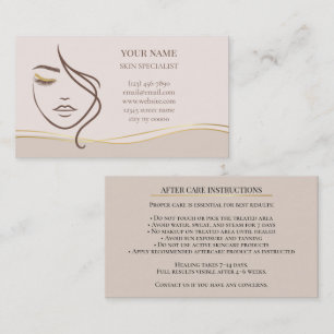 Huidverzorging & Beauty Nazorgkaart Afsprakenkaartje