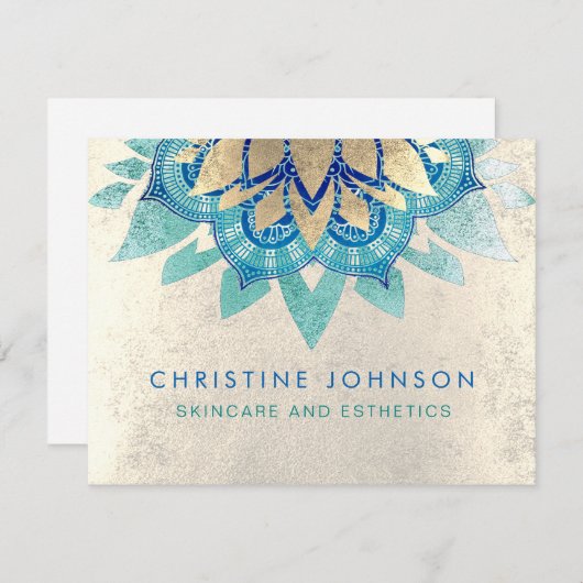 Huidverzorging en esthetiek informatiekaartje (Voorkant / Achterkant)