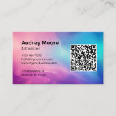 Huidverzorging en make-up estheticus visitekaartje (Voorkant)