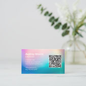 Huidverzorging Estheetiker QR Code Visitekaartje (Staand voorkant)